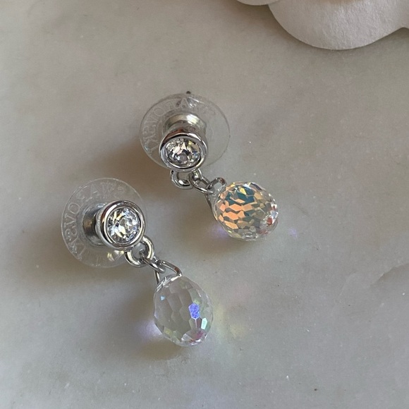 Swarovski Aurora Borealis style earrings - Picture 5 of 16